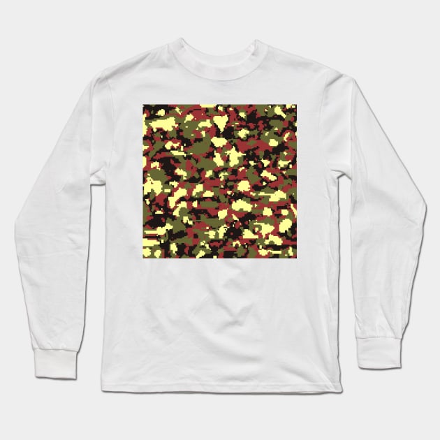 Army Digital Camouflage Long Sleeve T-Shirt by Tshirtstory